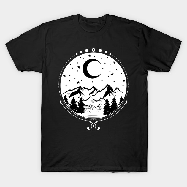 Starry Night Sky T-Shirt by CelestialStudio